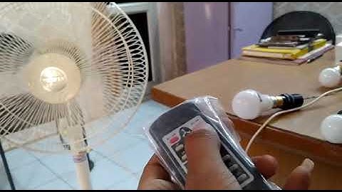 Demo of Remote control 4 Lights & 1 Fan by Escozor