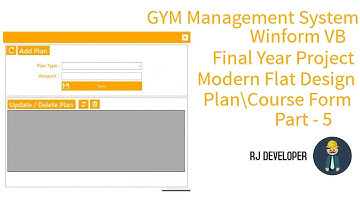 GYM Management System | Final Year project | Modern Flat UI Design  Part - 5