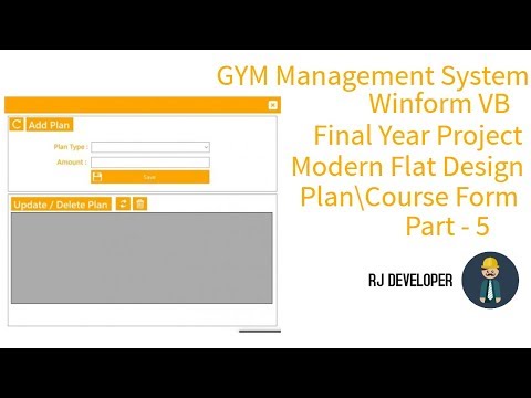GYM Management System | Final Year project | Modern Flat UI Design  Part - 5