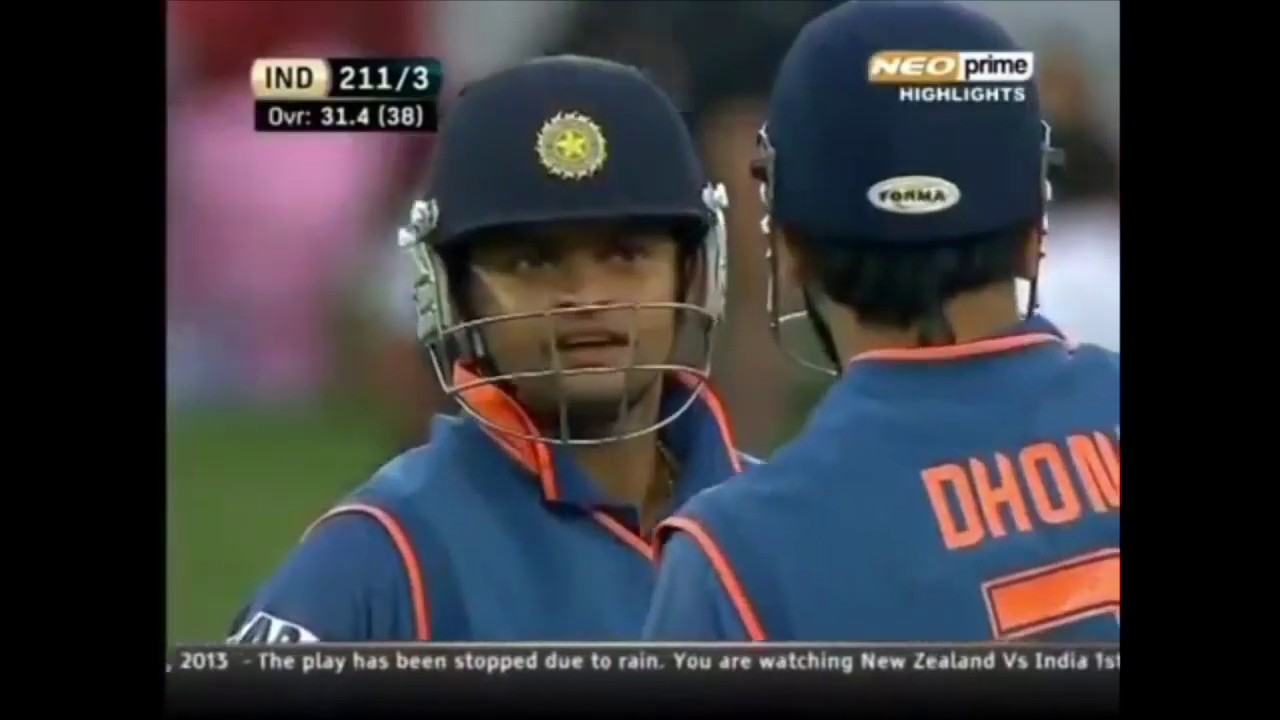 MS Dhoni 84 not out  against New Zealand