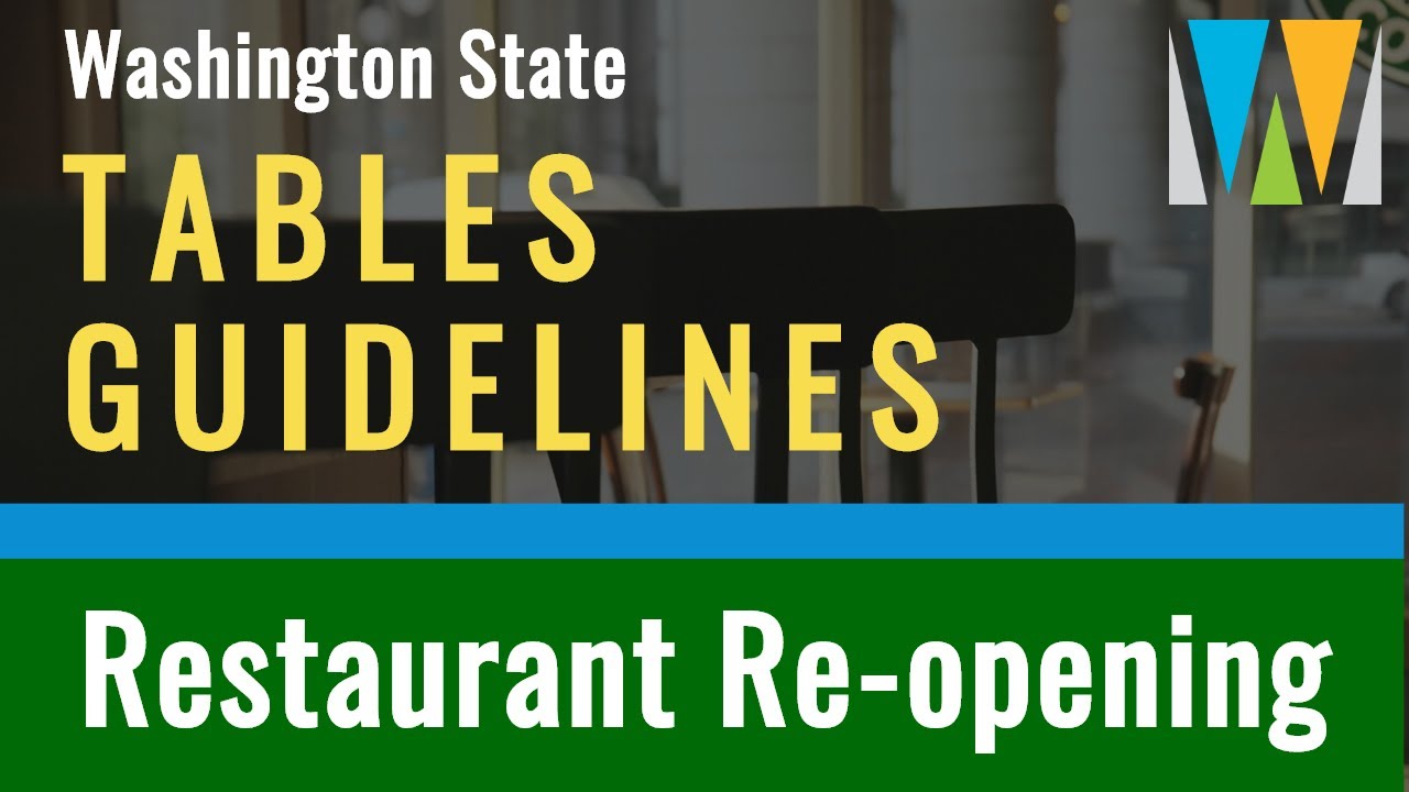 Restaurant Reopening Guidelines Tables Guidelines YouTube