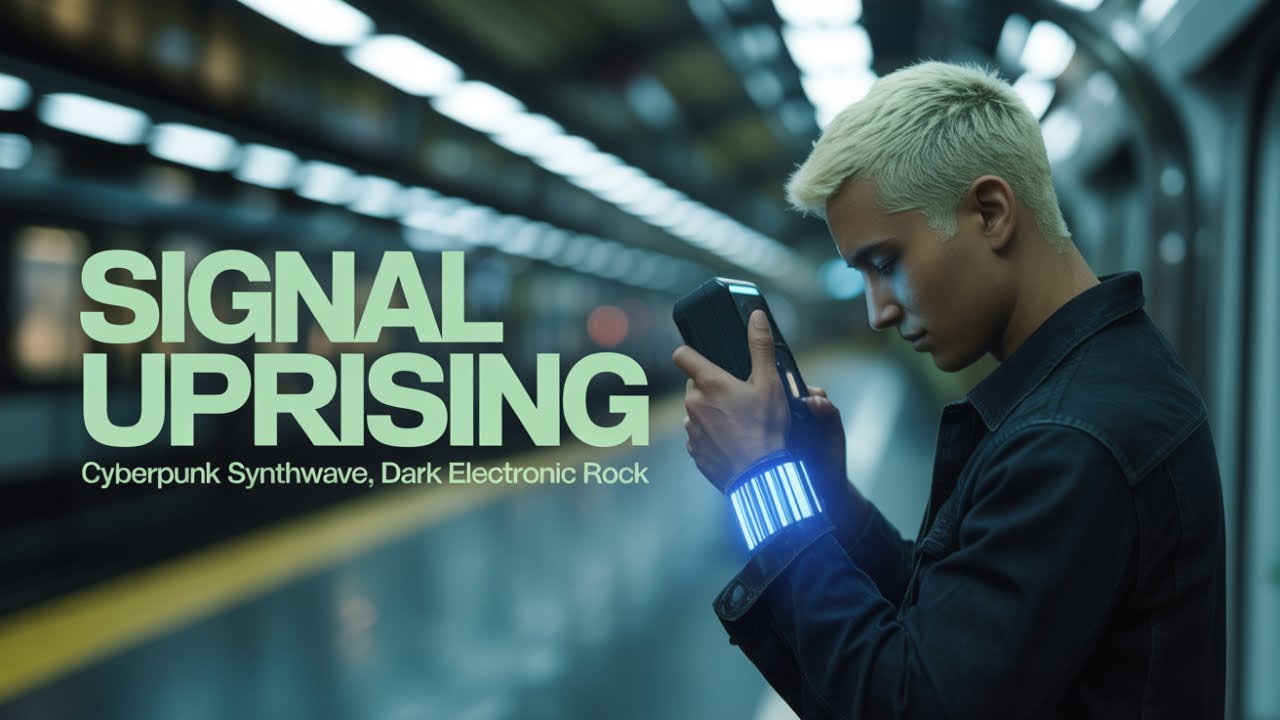 Signal Uprising - [Cyberpunk Synthwave,Dark Electronic Rock] - AI music created with Suno