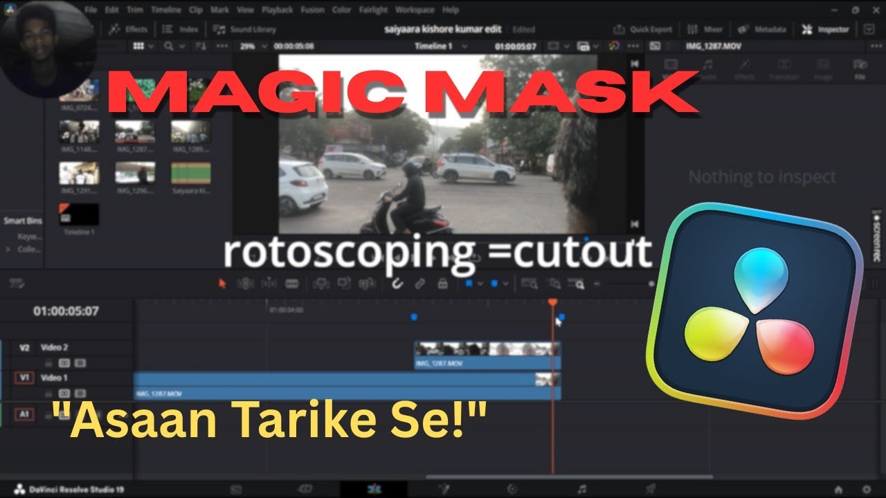 Davinci Resolve में Magic Mask कैसे Use करें | आसान तरीका 🔥 (Beginner Tutorial)
