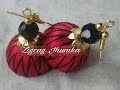 How to make zigzag SilkThread jhumka -tutorial