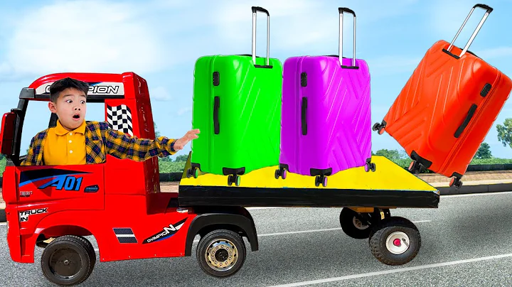 Eric and Wendy Pretend Play Lost Suitcase | Funny ...