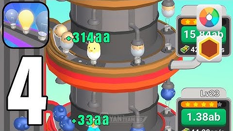 Idle Light Bulb - Gameplay Walkthrough Part 4 Production of light bulbs (Android,iOS)