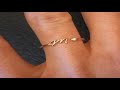 A-Z Initial Rings for Women Open Adjustable Stainless Steel Wedding Ring 2024 Trend Gold Color Coupl