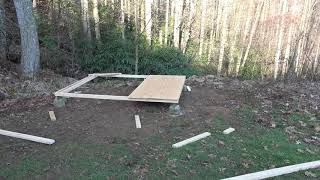Building A $25 Dollar 8 x 10 Shed. Part 1: The Foundation Work Begins!