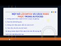 Một số lỗi Hatch (không hatch được-mất đường bao-Text Dim Block bị che bởi hatch) và cách khắc phục.