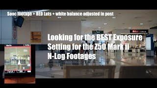 Nikon Z50ii N-log Sample Footage - Looking for the best exposure Part 2
