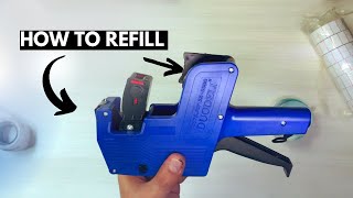 How to Refill a Price Tag Labeler (MX5500) in Filipino