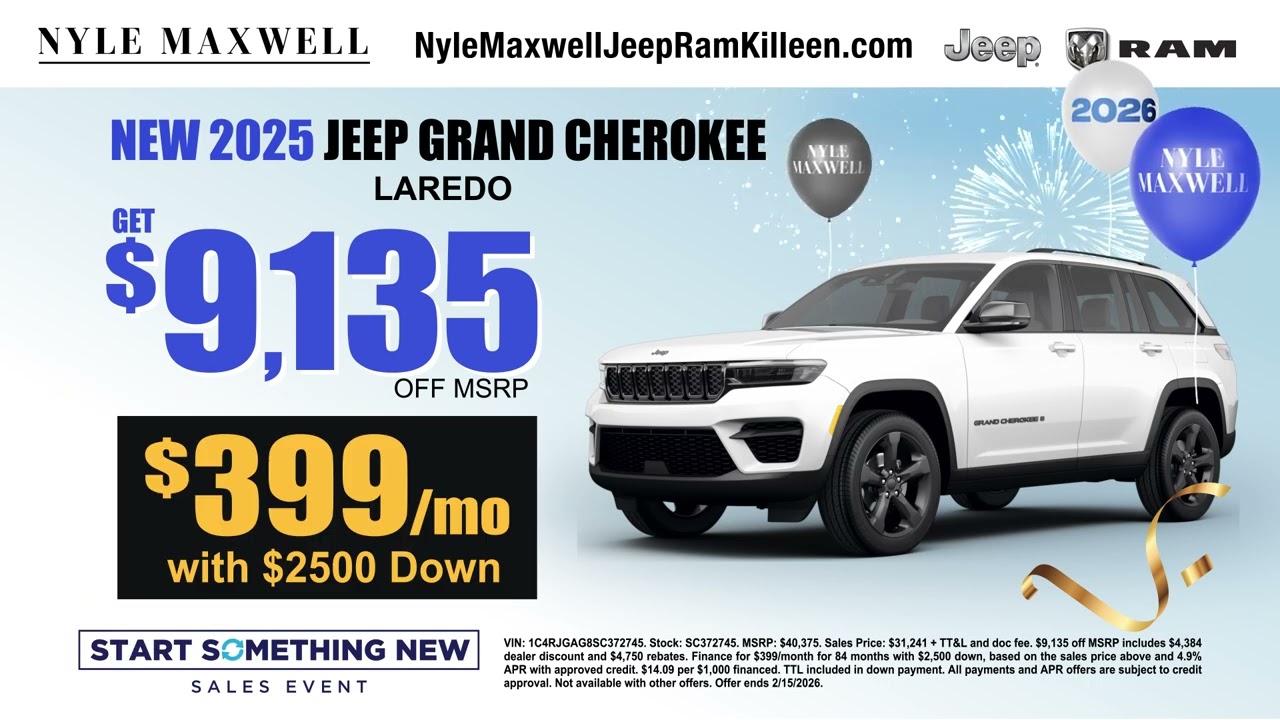 Start Something New with Jeep Savings