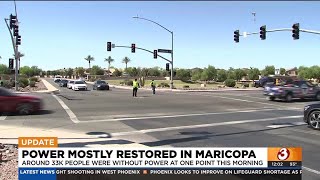 Power mostly restored after major outage in Maricopa