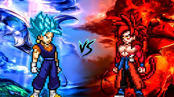 Fusion Vegito (Goku & Vegeta) OP (New) VS Xeno Goku OP (all form) in Jump Force Mugen