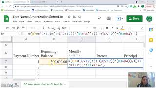 Creating an Amortization Schedule
