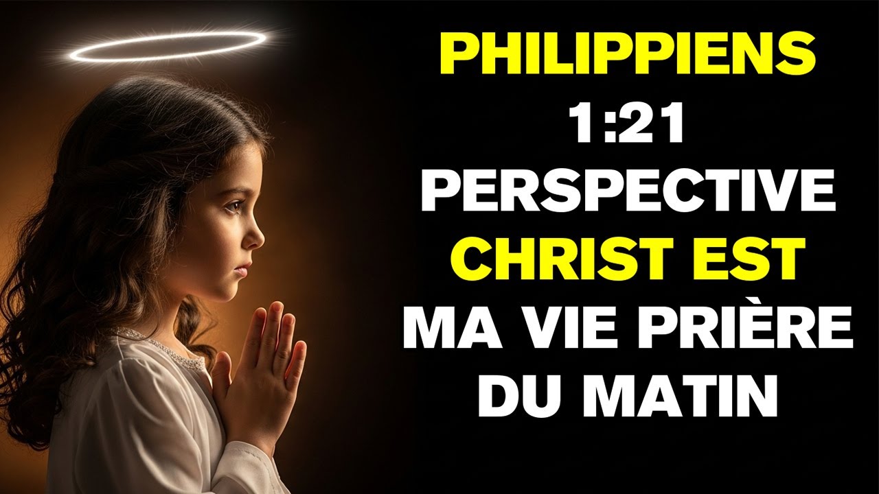 Prière du Matin pour la Perspective Philippiens 1-21 - Christ est ma Vie