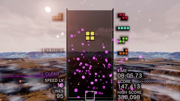 i got a nice all clear in tetris effect mystery mode today!!!!!!!