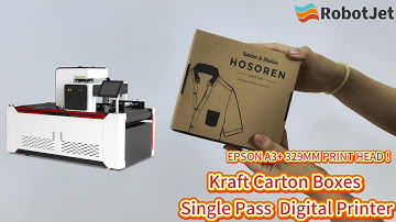 Kraft Carton Boxes Single Pass Digital Printer