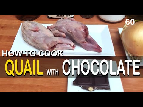 how to cook QUAIL with chocolate 60 typical spanish food codorniz con chocolate