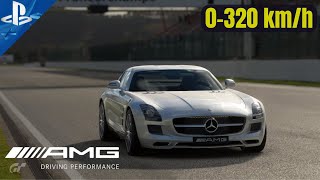 Mercedes SLS AMG 570 hp | Acceleration 0-320 km/h | Gran Turismo 7 screenshot 4