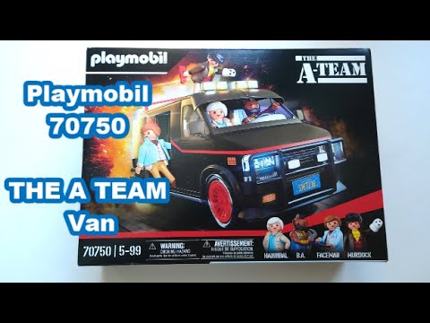 PLAYMOBIL 70750 The A-Team Van - Furgone Iconico Con 4 Personaggi, Modellino In Scala 1:17, Per Collezionisti E Bambini 5-99 Anni