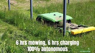 Fully Autonomous and 100% Emission Free Grass Mowing Machine for Solar Parks | Vector Machines