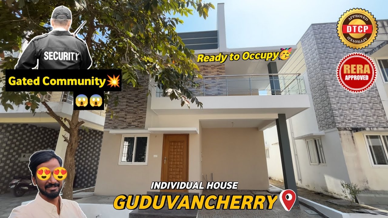 Gated Community😍Individual House for sale in Chennai Guduvancherry🏡One & Only Villa Project 💥