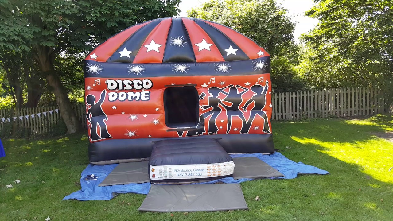 Adults Disco dome entertaining wedding guests.