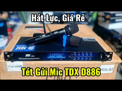 Tét Gửi Mic TDX D886 Chính Hãng Gửi Bác Khách Tiếng Lực, Khoẻ Giá Rẻ 