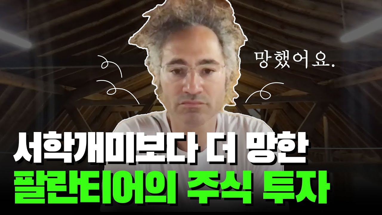 투자 손실 80% 팔란티어 난리났다?