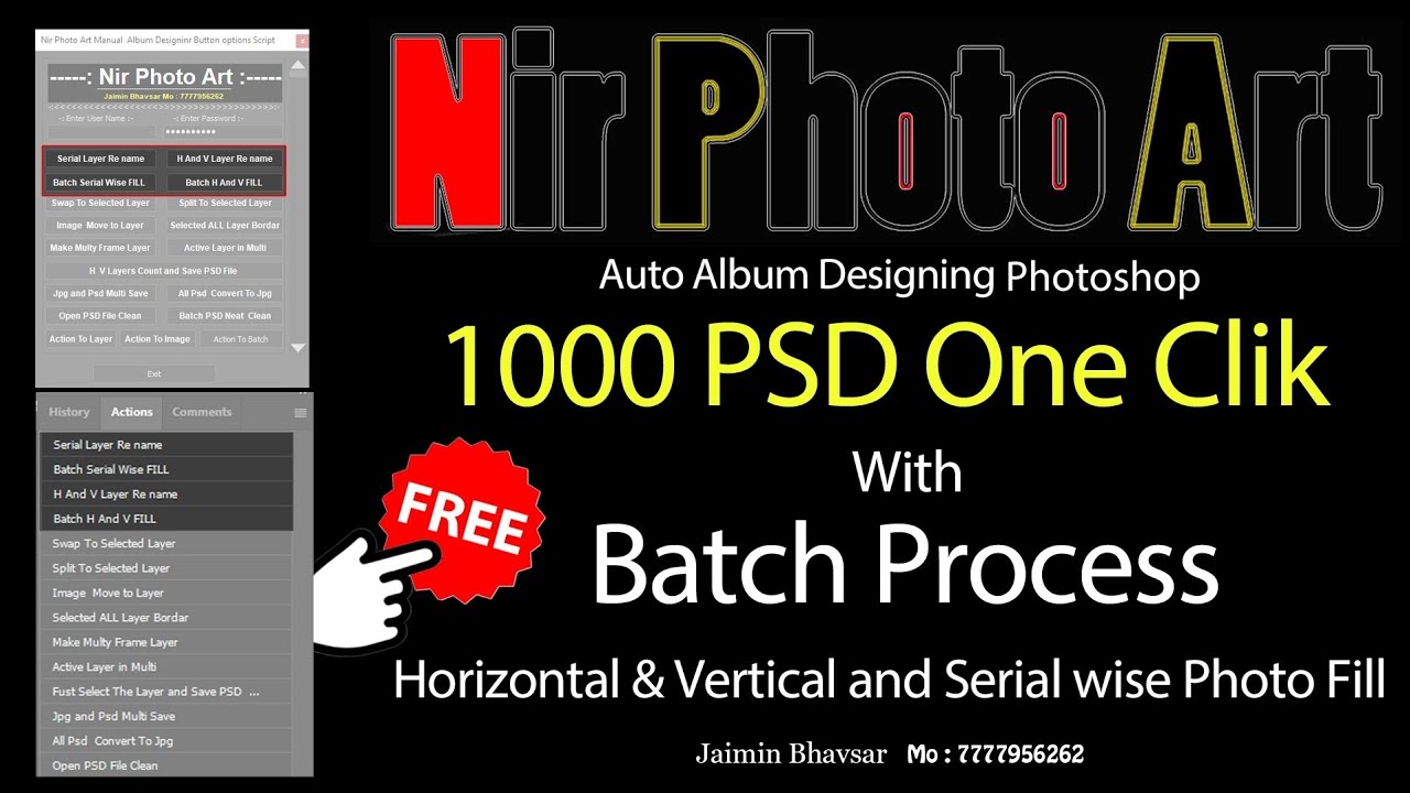 Auto Album Designing One Click Batch Process 1000 Psd # ...