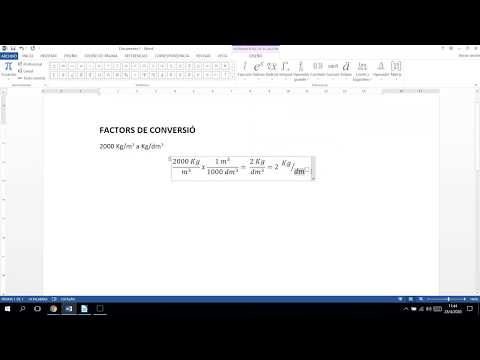 Vídeo: Com Escriure Una Equació A Word