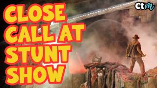 Hero Cast Member Stops 400 Lb Boulder Going Into Crowd At Indiana Jones Stunt Spectacular