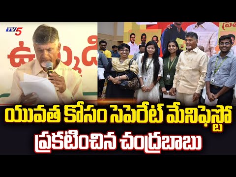 Chandrababu Released Seperate Manifesto to AP Youth | TDP Janasena Joint Manifesto | TV5 News - TV5NEWS