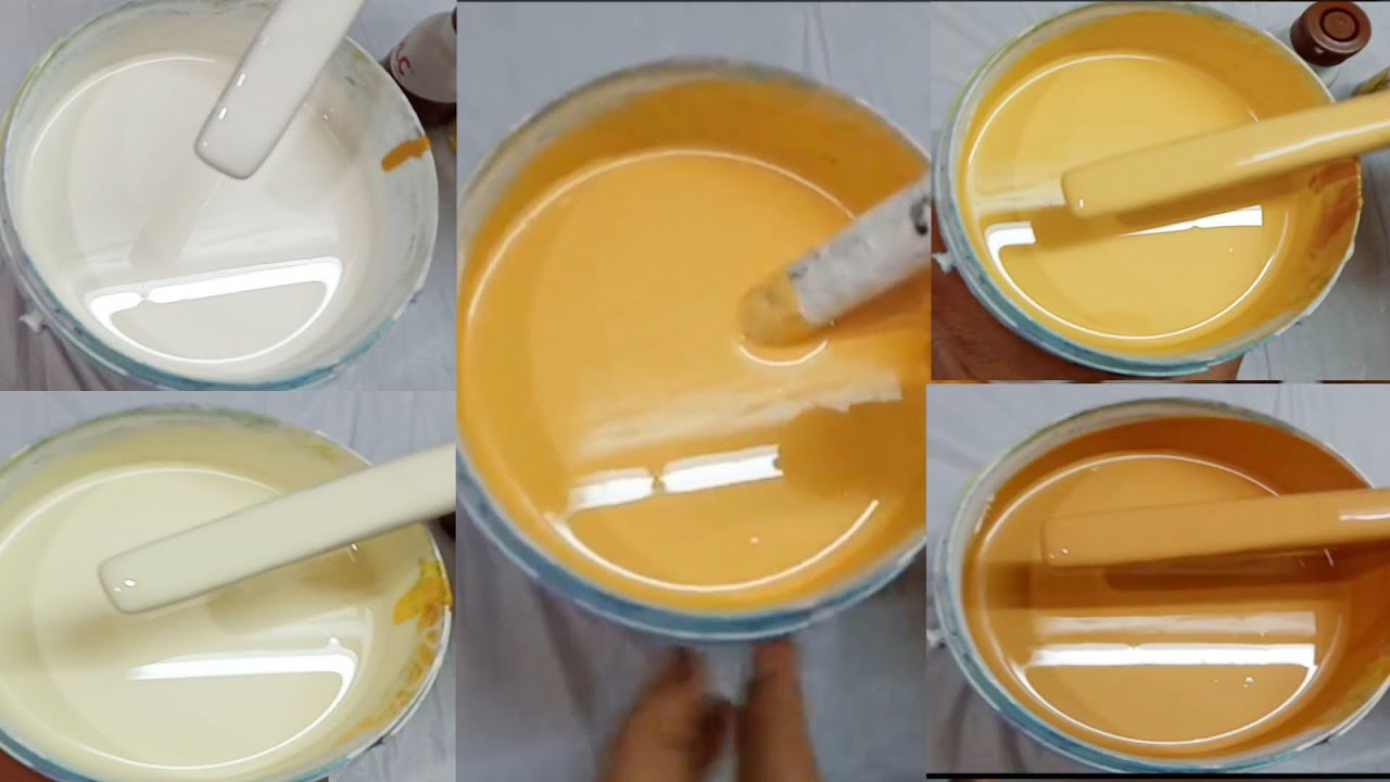 #طريقة عمل اللون البيج بدرجاته بطريقه احترافيه|اللون سن الفيل|اللون الكريمي|اللون الكاكاوى.