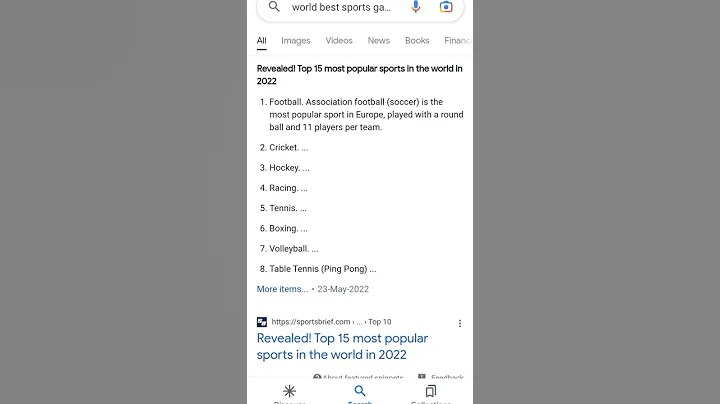 Which is World No 1 sports game? (2023)