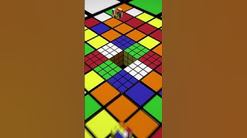 3D Satisfying infinite Rubik Zoom Loop | ASMR for eye#blender #satisfying #3danimation #shorts