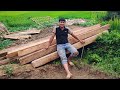 Get wood to build a spacious wooden house dig the houses foundation and harvest cucumbers