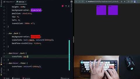 ASMR Programming | CSS Flip Card Animation [No talking]
