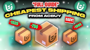 how to get the CHEAPEST SHIPPING on ACBUY! (it