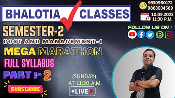 SEMESTER 2 COST MARATHON PART-2