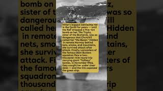 How The RAF Finally Sank Hitler's Battleship 'The Beast' #short #history #ww2