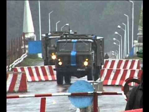 რუსი მესაზღვრეები გზებზე...