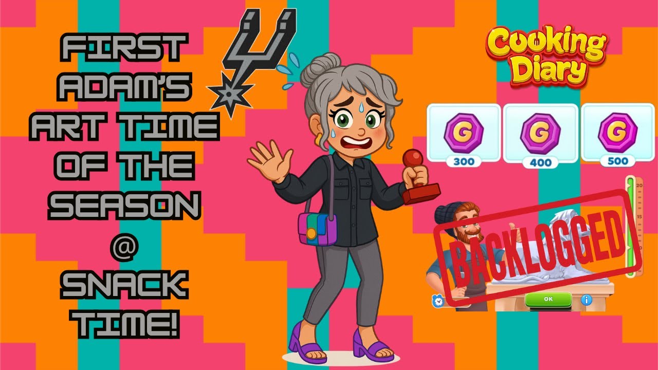 🗿 First Adam’s Art Time of the Season! | Snack Time 🍱 | Fiesta Spurs ...