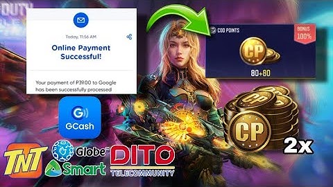 How to top up in call of duty mobile using G cash or load| MURANG TOP UP ng cp sa codm (2x CP event)