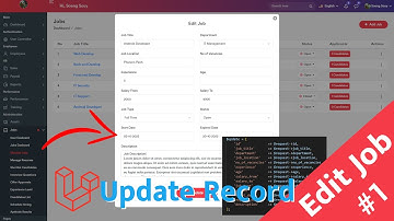 Edit Job Post Laravel 9 HR | System Management
