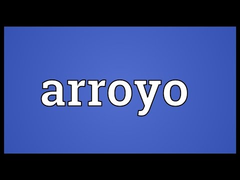 Arroyo Meaning