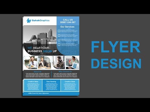 Flyer Design In Photoshop CC  - Hindi / Urdu Tutorial Part 