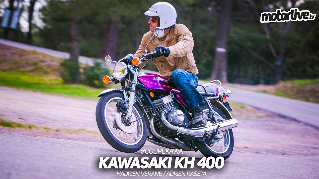 KAWASAKI KH 400 - 1976 | ESSAI MOTORLIVE - YouTube