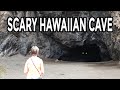 Scary Hawaiian Cave. Our first day in Makaha Oahu Hawaii and make our first discovery,  Kaneana Cave